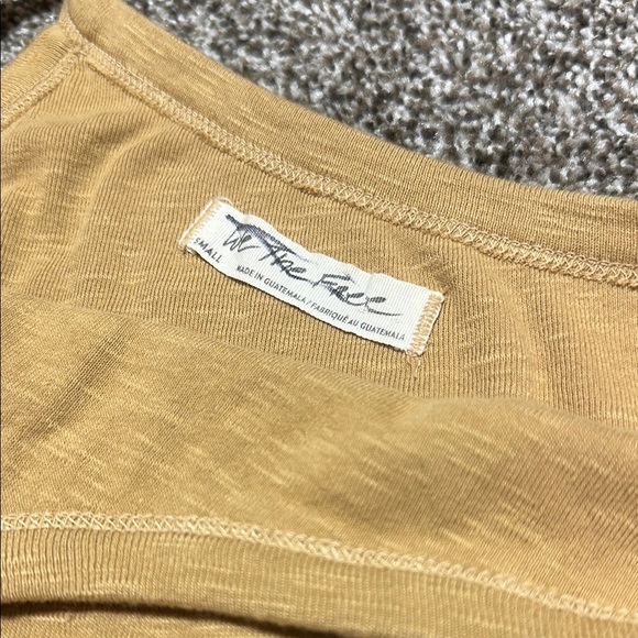 Free People one way or another tank top SMALL tan brown one shoulder - Picture 7 of 9